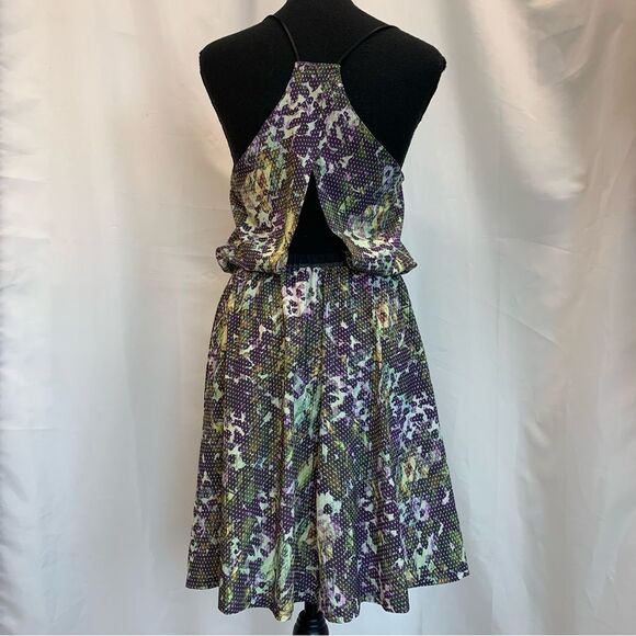 LULULEMON City Summer Dress Floral Sport White Multi Narrow Court Stripe Black 6 - Picture 10 of 17